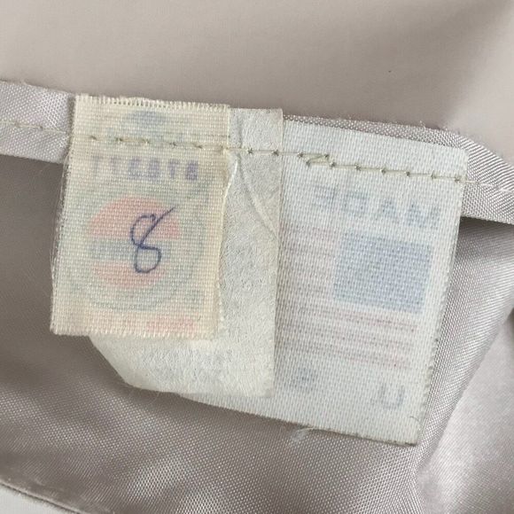 Womens Vintage 80s Neiman Marcus Beige Minimalist Classy Trench Rain Coat / 8 - Picture 10 of 12